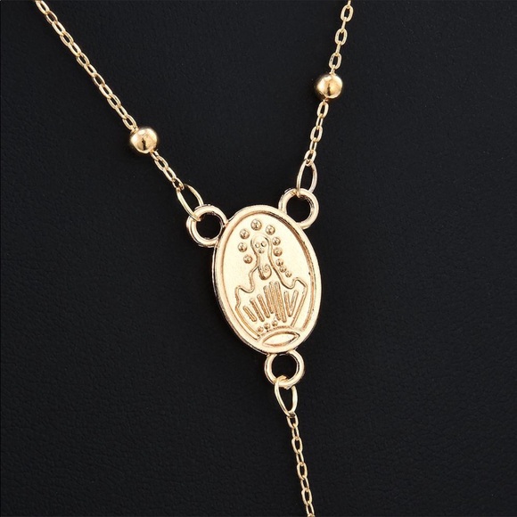 Jesus Cross Pendant Necklace Virgin Mary - Picture 4 of 4